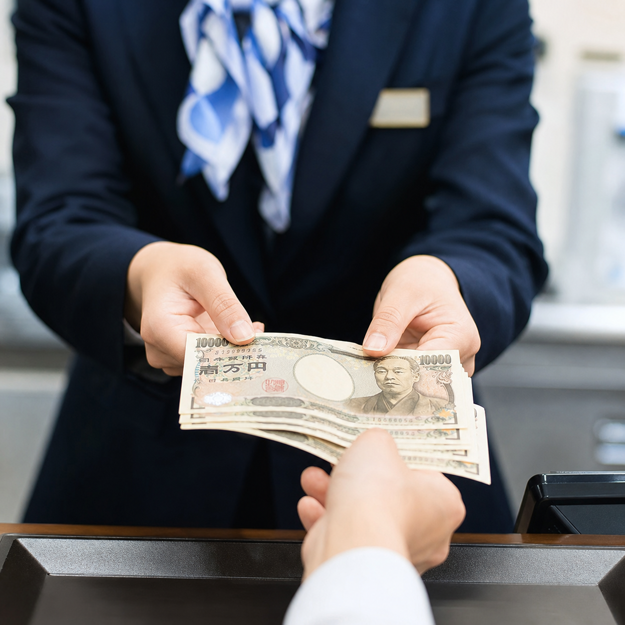 契約と現金のイメージ